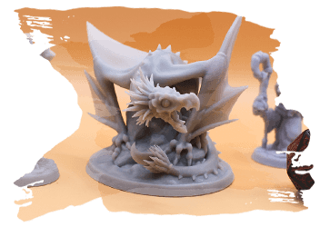 Photo des figurines terminées